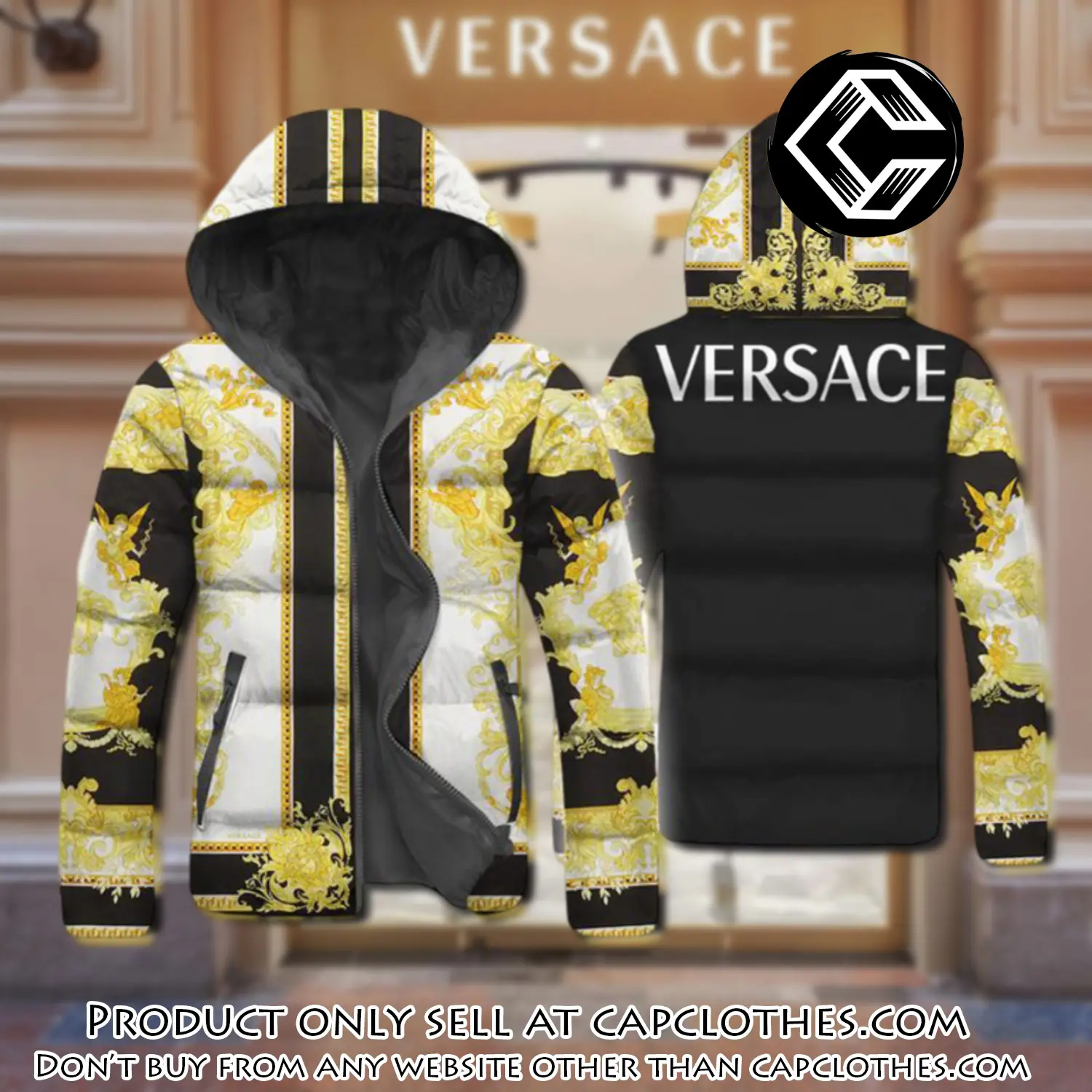 Versace downfilled coat ultralight down jacket outdoor jacket warm outwear dfj1023 cc0102885